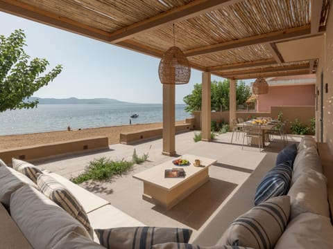 Patio, Day, View (from property/room), Seating area, Dining area, Sea view