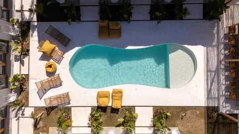 Pool view, Swimming pool, sunbed