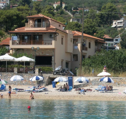 Property building, Facade/entrance, Beach, Sea view