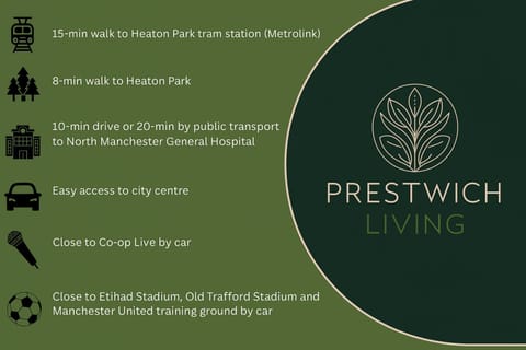 Heaton House - parkside charm and city comfort Apartment in Prestwich