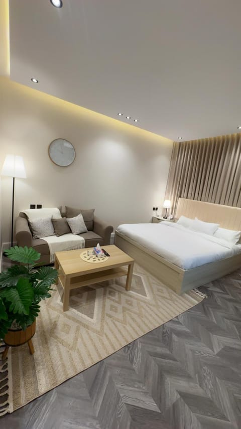 Bed, Living room, Photo of the whole room, Seating area, Bedroom