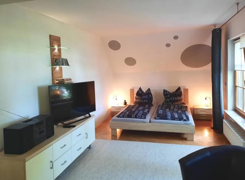 Bed, TV and multimedia, Photo of the whole room