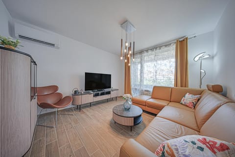 Communal lounge/ TV room, TV and multimedia, Living room, Seating area, Evening entertainment, air conditioner