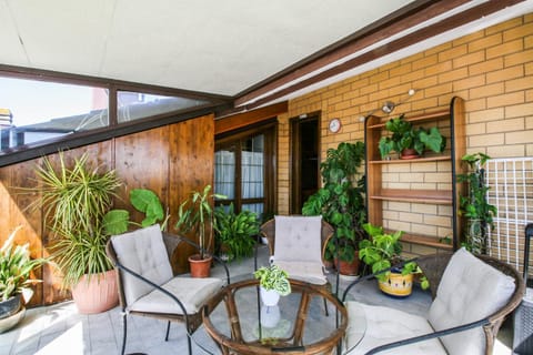 Spring, Day, Garden, View (from property/room), Balcony/Terrace, Living room, Seating area, Garden view