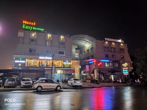 Property building, Night, Parking