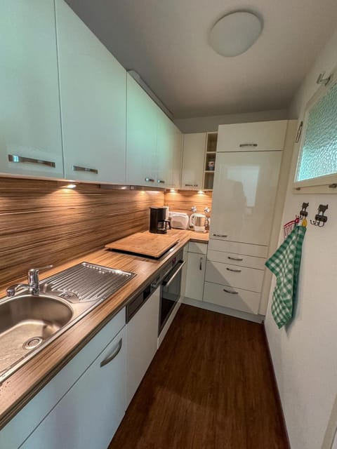 Kitchen or kitchenette, dishwasher, stove