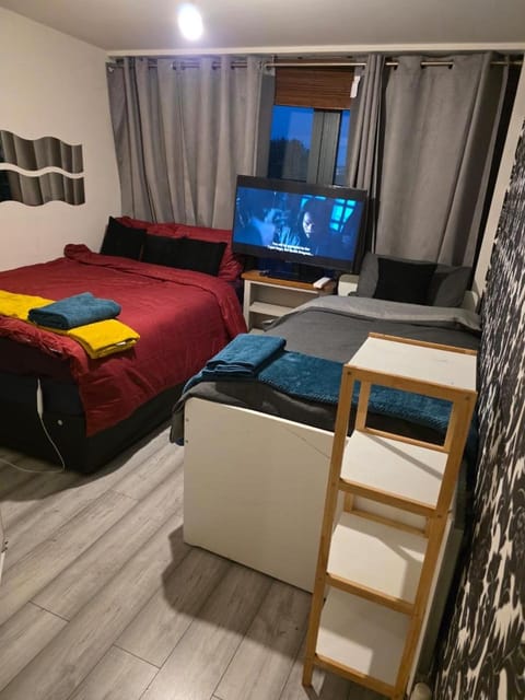 Communal lounge/ TV room, Bed, TV and multimedia, Bedroom