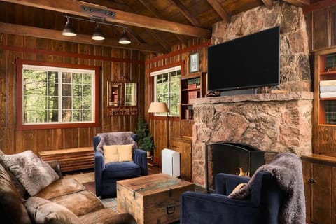 Mountain Cabin with Hot Tub, Fireplaces, Loft, Views Cabin in Green Mountain Falls
