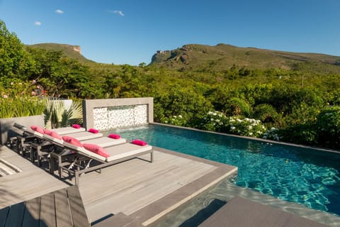 Natural landscape, View (from property/room), Mountain view, Pool view, Swimming pool