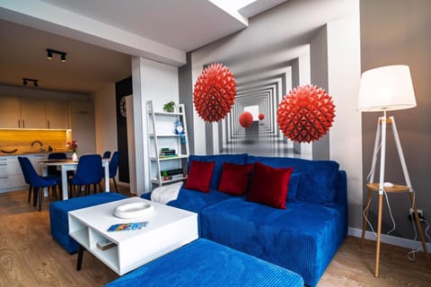 Bed, Living room, Seating area