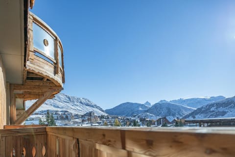 Winter, View (from property/room), Balcony/Terrace, Mountain view