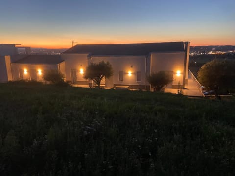 Property building, Night, Sunset