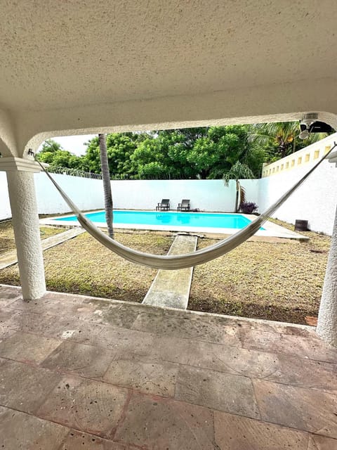 Patio, Pool view