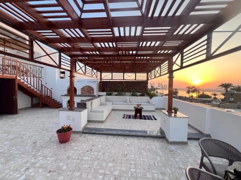 Patio, View (from property/room), Seating area, Sunset