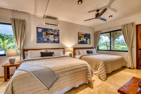 Bed, air conditioner