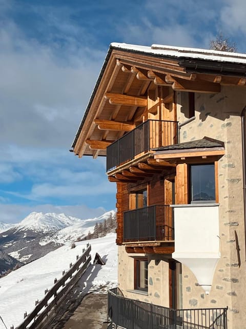 Property building, Day, Natural landscape, Winter, View (from property/room), Balcony/Terrace, Mountain view