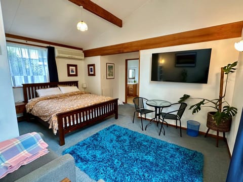 Bed, TV and multimedia, Living room, Photo of the whole room, Seating area, Bedroom