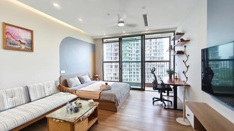 Communal lounge/ TV room, Bed, TV and multimedia, Living room, Photo of the whole room, Bedroom
