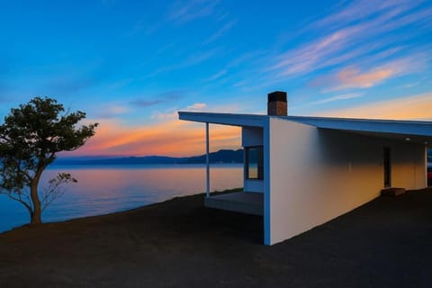 Property building, Natural landscape, Sea view, Sunset