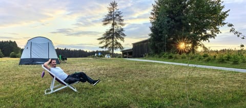 People, Natural landscape, Garden, Garden view, Sunset