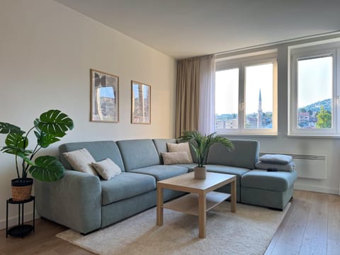 Living room, Seating area, Landmark view, Mountain view