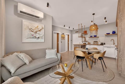 Living room, Dining area, kitchen, air conditioner