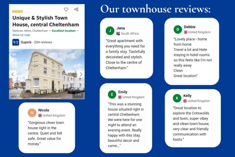 Unique & Stylish Town House in Central Cheltenham House in Cheltenham