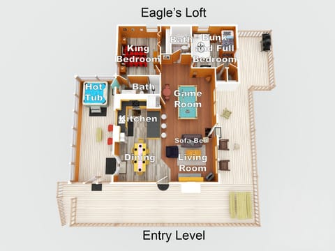 Eagles Loft by American Patriot Getaways House in Gatlinburg