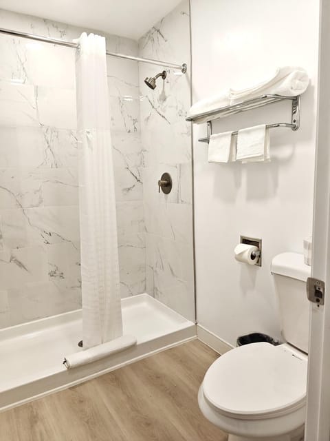 Shower, Toilet, towels