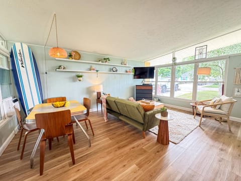 Mid-Century Modern Themed Home with Outdoor Hot Tub House in Vermilion