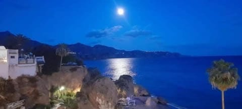 Night, View (from property/room), Sea view