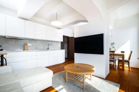 TV and multimedia, Kitchen or kitchenette, Living room, Seating area, Dining area, Evening entertainment, minibar, oven, stove