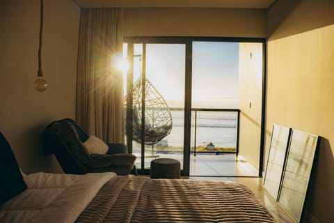 Bed, Photo of the whole room, Bedroom, Sea view