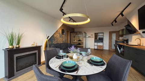 Living room, kitchen