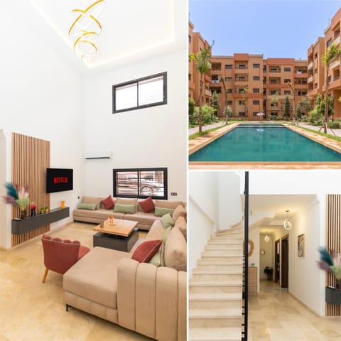 Property building, Communal lounge/ TV room, TV and multimedia, Living room, Swimming pool