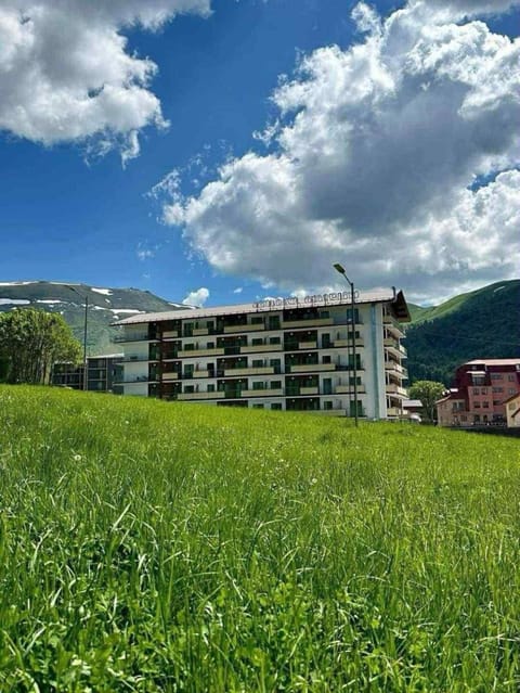Property building, Spring, Day, Natural landscape, Mountain view
