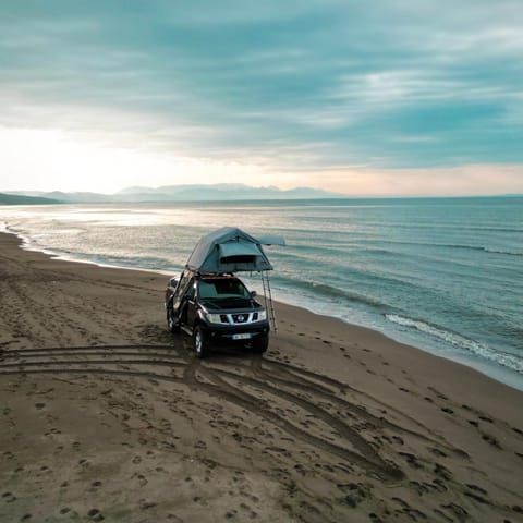 4x4 car camping Luxury tent in Montenegro