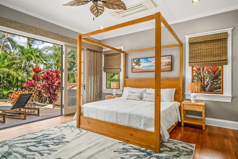 Tiki Villa Poipu 5Bd Pool & AC Sleeps 16 Villa in Poipu