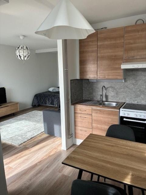 Bed, Kitchen or kitchenette, Photo of the whole room, Bedroom, pet friendly, stove