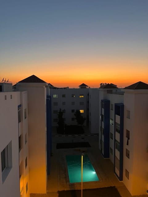 Property building, Sunset