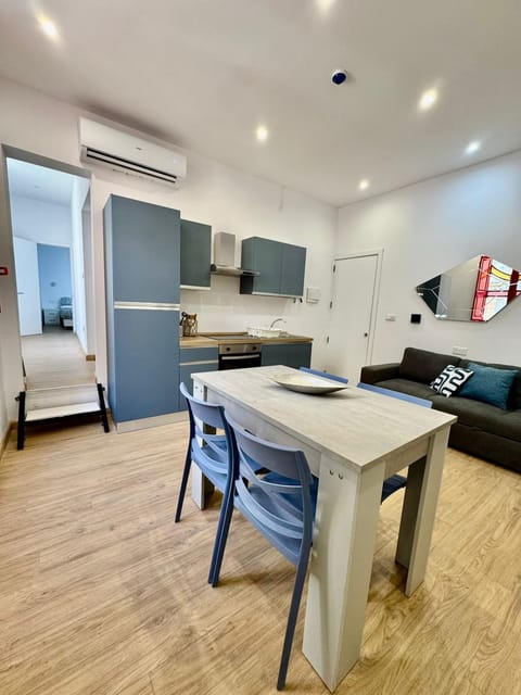 Kitchen or kitchenette, Living room, Dining area, stove