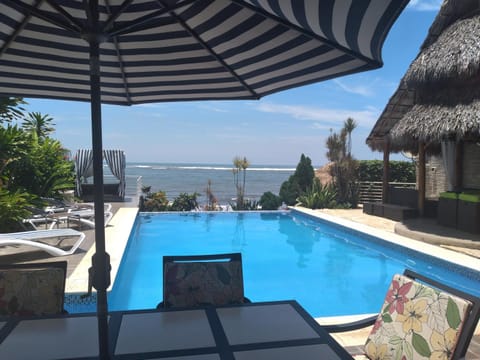Patio, Pool view