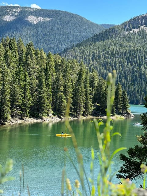 Natural landscape, Lake view, Mountain view