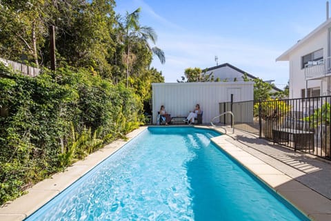 Property building, Pool view, Swimming pool, sunbed