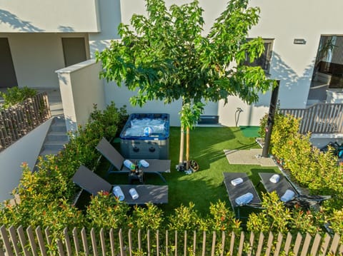 Garden view, sunbed