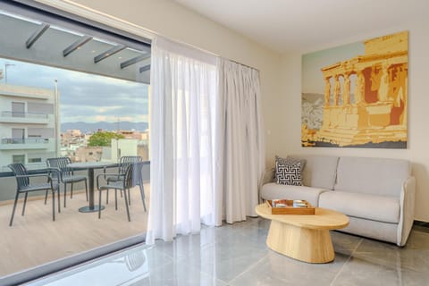 View (from property/room), Balcony/Terrace, Living room, Seating area