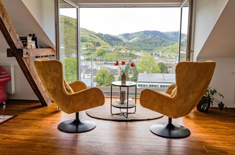 Natural landscape, Living room, Seating area, Mountain view