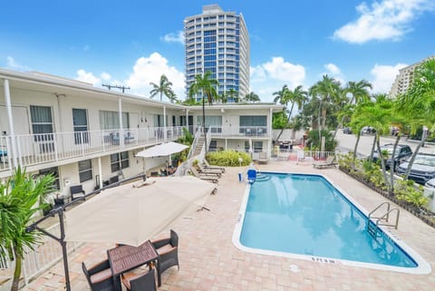Property building, Pool view, Swimming pool