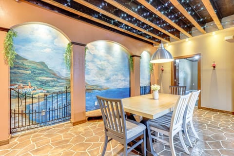 Italian-Styled Home with Lake Views and Private Pool House in Rio Grande