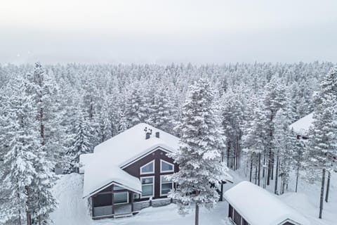 Property building, Neighbourhood, Natural landscape, Bird's eye view, Winter